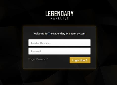 legendary marketer login page